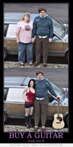 You can define yourself by your hobbies or by your man, but try not to define yourself by your man's hobbies.