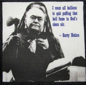 Carrie Nation, If she says she's a woman, good manners suggests I agree