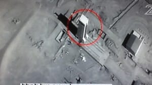 Iranian intercontinental ballistic missile, several stories high, brought out during negotiations. Should easily deliver nuclear weapons far beyond Israel, and even to the USA. 