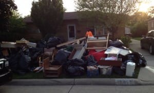 My home after the 2014 Oakland county, MI flood. I had to throw out lots of stuff. 