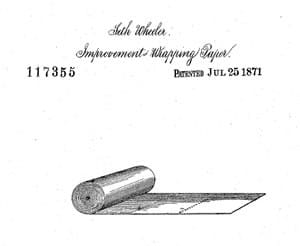 Patent 117355 for perforated toilet paper claimed it as an improved wrapping paper.