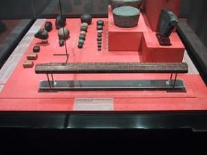 Royal Egyptian cubit, 20.7" long (meh niswt) and other Egyptian weights and measures, Louvre museum.