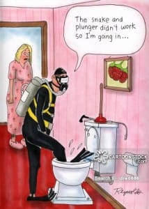 If this happen to you often, you might want to use more water for each flush, or at least a different brand of toilet paper.