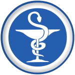 The cup of Hygia, the symbol of pharmacy.