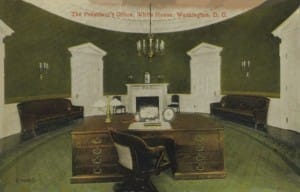 The T. Roosevelt desk in the oval office
