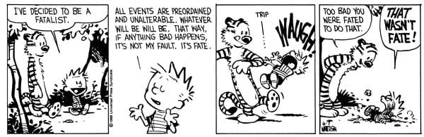 Predestination makes a certain physics and religious sense, it just doesn't match personal experience very well.