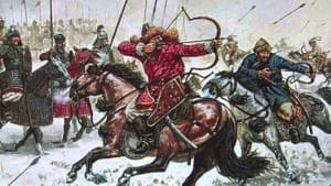 The Mongol army was almost entirely cavalry archers. 